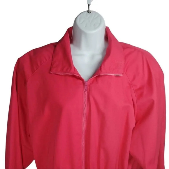 Vintage Tabi Shirt  Coat Jacket Wind Resistant Oversized Fit Pink 14 - Picture 3 of 8